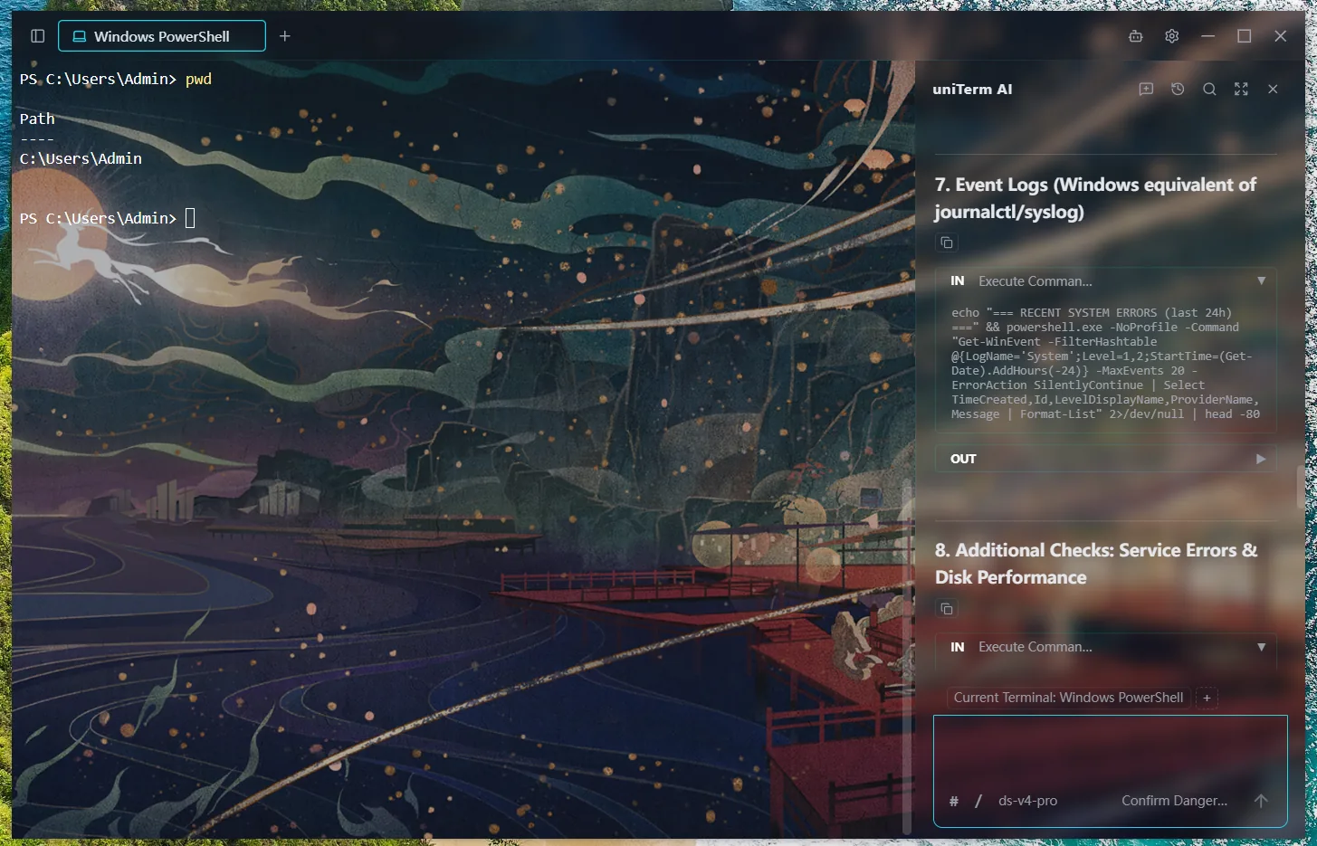Terminal background image