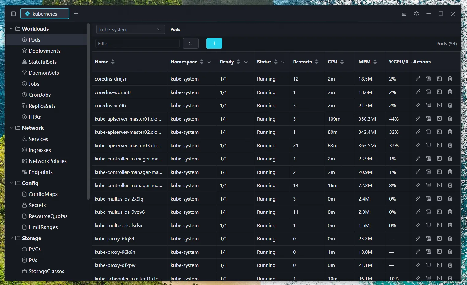 Kubernetes cluster management