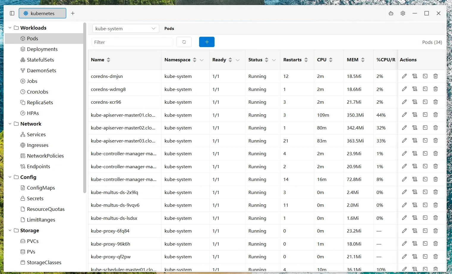 Kubernetes cluster management